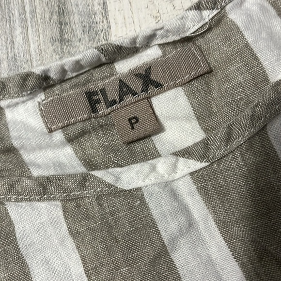 Flax striped linen top size P - Picture 2 of 6